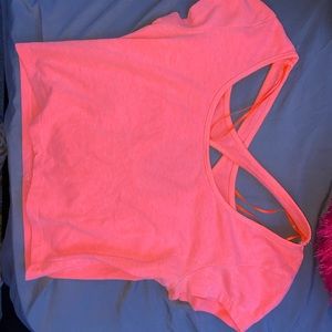 Medium Pinkish orange crop top